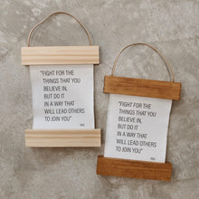 Load image into Gallery viewer, RBG Quote: Mini Canvas Wall Hanging
